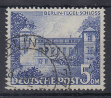 Berlin Bauten 5DM Schloss Tegel Mi.-Nr. 60 Schön Gestempelt BERLIN SW 77  - Usati