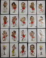 Footbal Portugal 2014 - Sport Lisboa Benfica. Caricaturas -|- Série Complète 18 Sachets Vides (Produit Officiel Du Club) - Zucker