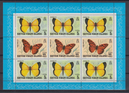 Jungferninseln / Virgin Islands 1978 Schmetterlinge Mi.-Nr. 344-45 KLB **  - Britse Maagdeneilanden