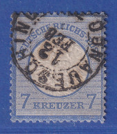 Deutsches Reich Gr. Brustschild 7Kr. Mi.-Nr. 26 Mit Baden-O DONAUESCHINGEN Gpr. - Gebruikt
