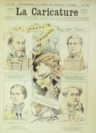 La Caricature 1885 N°279 Monde Théâtral Trock Billet D'auteur - Tijdschriften - Voor 1900