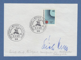 Erich Heck Voristzender Des Stuttgarter Turngaus Original-Autogramm 1973 - Other & Unclassified