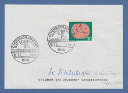 Erich Süßenberger Präsident Des Deutschen Wetterdienstes Original-Autogramm 1973 - Autres & Non Classés