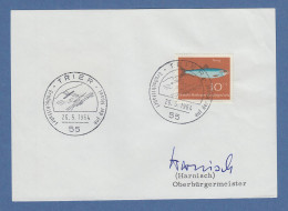 Josef Harnisch Oberbürgermeister Der Stadt Trier Original-Autogramm 1964 - Altri & Non Classificati