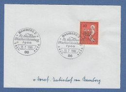 Josef Schneider Erzbischof Der Stadt Bamberg Original-Autogramm 1966 - Autres & Non Classés