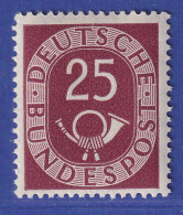 Bundesrepublik 1951 Posthornsatz 25Pfg-Wert Mi.-Nr. 131 ** - Nuevos