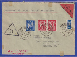DDR- Briefmarken In Westdeutschland Verwendet ! Nr.243-44 Auf NN-Bf. Nördlingen - Other & Unclassified