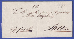 Preußen Vorphila-Dienstbrief Mit Zweizeiler ALTDAMM, Nach 1825 - Autres & Non Classés