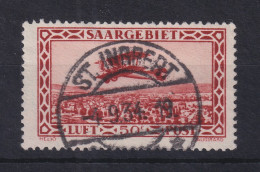 Saar 1928 Flugpostmarke 50 C. Mi.-Nr. 126 Mit PLF VII Gest. ST. INGBERT - Gebraucht