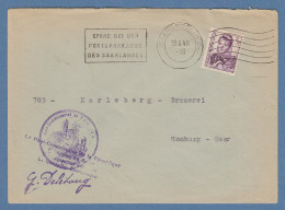 Saargebiet 1949 Mi.-Nr. 245 Als EF Auf Brief Von SAARBRÜCKEN Nach Homburg - Covers & Documents