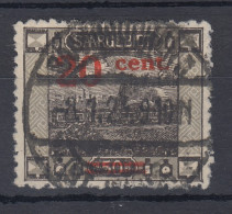 Saar 1921 Mi.-Nr. 74A Mit Dem Aufdruckfehler II: 2 Unten Abgeschrägt. Gepr. BPP. - Used Stamps