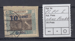 Saar 1921 Mi.-Nr. 72A I Mit PLF I  Ohne Punkt Hinter Cent O Saarlouis, Gepr. BPP - Used Stamps