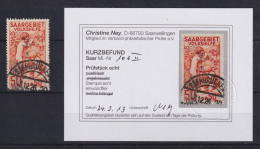 Saar 1926 Volkshilfe Mi.-Nr. 106 Mit PLF II Gest. Gepr. Mit KB Ney VPP - Used Stamps