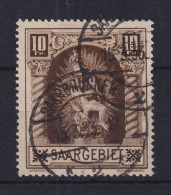 Saar 1925 Madonna Von Blieskastel Mi-Nr. 103 Mit PLF II O, Gepr. HOFFMANN BPP - Used Stamps