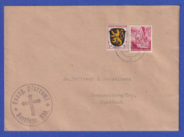 Franz. Zone Rh.-Pfalz Mi.-Nr. 10 In MIF Auf Doppelbrief, O HARZHEIM 25.3.48 - Otros & Sin Clasificación