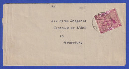 Saar 1925 Mi.-Nr. 100 PLF II Rahmenbruch Unten Rechts Auf Brief Aus Ottweiler  - Covers & Documents