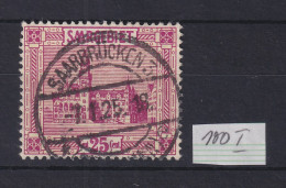 Saar 1923 Mi.-Nr. 100 Mit PLF I  C Mit Cedille Gest. SAARBRÜCKEN - Used Stamps
