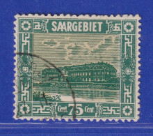 Saar 1923 Mi.-Nr. 93 Mit PLF IV  Strich Rechts In Kaimauer Gpr. HOFFMANN BPP - Used Stamps
