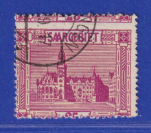 Saar 1923 Mi.-Nr. 100 Leicht Verzähnt Gpr. HOFFMANN BPP - Used Stamps
