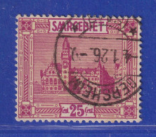 Saar 1923 Mi.-Nr. 100 Mit PLF I:  Rechtes C Mit Cedille, O GERSHEIM, Gepr. BPP  - Used Stamps