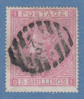 Großbritannien 1867 Victoria 5 Shillings Mi.-Nr. 35 Gestempelt - Otros & Sin Clasificación