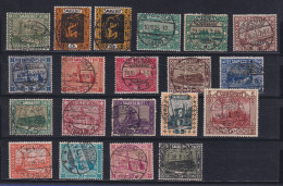 Saar Freimarken 1922-23 Mi.-Nr. 84-101 Kpl. Satz 19 Werte Gest. Höchstwert Gpr. - Used Stamps