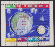 DDR 1962 Welraumfahrt Mi.-Nr. 926-33 Kleinbogen O  KLEINWOLMSDORF - Used Stamps