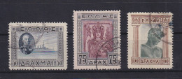 Griechenland 1933 Freimarken Mi.-Nr. 369-71 Kpl. Satz 3 Werte O - Autres & Non Classés