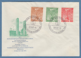 Berlin 1952 Vorolympische Festtage Mi.-Nr. 88-90 Amtlicher FDC 20.6.52 - Briefe U. Dokumente
