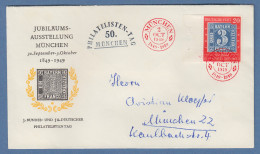 Bundesrepublik 1949 100 J. Briefmarken 20Pfg Mi-Nr.114 Auf Brief Mit Rotem So-O  - Cartas & Documentos