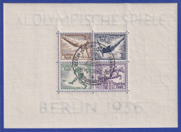 Deutsches Reich 1936 Olympische Spiele Mi.-Nr. Block 5 X Gestempelt - Usati