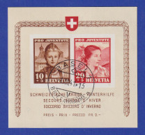 Schweiz 1941 Winterhilfe-Block  Mi-Nr. Block 6 Sauber O BASEL.  - Autres & Non Classés