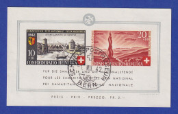 Schweiz 1942 Pro Patria, 2000 Jahre Genf. Mi-Nr. Block 7 Mit O BERN POSTMUSEUM - Andere & Zonder Classificatie