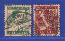 Schweiz 1915 Pro Juventute Trachten Mi.-Nr. 128-29 Satz 2 Werte Gestempelt - Altri & Non Classificati