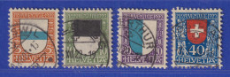 Schweiz 1922 Pro Juventute Wappen Mi.-Nr. 175-78 Satz 4 Werte Gestempelt - Andere & Zonder Classificatie