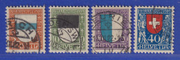 Schweiz 1922 Pro Juventute Wappen Mi.-Nr. 175-78 Satz 4 Wte. Gestempelt - Other & Unclassified