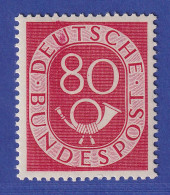 Bundesrepublik 1951 Posthornsatz 80Pfg-Wert Mi.-Nr. 137 ** - Nuovi