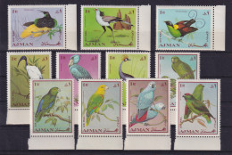 Ajman 1969 Vögel Gezähnt Mi.-Nr. 394-404A Satz Kpl. 867postfrisch ** - Emirats Arabes Unis (Général)