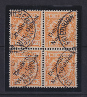 Deutsch-Neuguinea 1.Ausgabe 25Pfg Mi.-Nr. 5a Viererblock Gestempelt  - Nueva Guinea Alemana