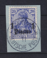 DAP Türkei Mi.-Nr. 36 Auf Briefstück O SMYRNA , 1911 - Deutsche Post In Der Türkei