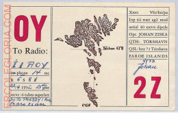 Ad9025 - DENMARK - RADIO FREQUENCY CARD - 1955 - Radio