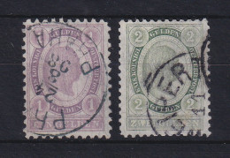 Österreich 1896 Franz Joseph Mi.-Nr. 67-68 Satz 2 Werte Kpl. Gestempelt - Briefe U. Dokumente