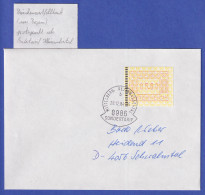 Österreich FRAMA-ATM Nr. 1 Seltener Wertfehldruck 5,60 Auf Brief KLEINWALSERTAL - Viñetas De Franqueo [ATM]