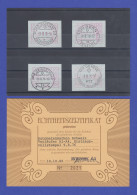 Schweiz 1976, 1. FRAMA-ATM Ausgabe A1-A4 Mit Orts-Ersttags-Stempeln 9.8.76  !!  - Sellos De Distribuidores