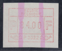 ATM Belgien ENDSTREIFEN-Rarität P3022 Höchstwertstufe 84.00 Postfrisch. - Sonstige & Ohne Zuordnung
