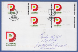 Portugal ATM 2010 Mi.-Nr 72.1 Satz 32-53-57-68-80 Auf Gel. FDC Nach D - Timbres De Distributeurs [ATM]