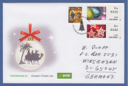 Irland Automatenmarken 2011 Weihnachten 2 Werte Auf Echt Gel. FDC - Franking Labels