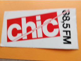 Autocollant -      Radio  CHIC   88,5 FM - Stickers