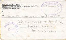 Kriegsgefangenenpost Flieger-Oberstabsingenieur Ca. 1945 Von Zedelgem Nach Ladekopp - Correos De Prisioneros De Guerra