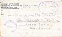 Kriegsgefangenenpost Flieger-Oberstabsingenieur Ca. 1945 Von Zedelgem Nach Ladekopp - Gevangenenpost